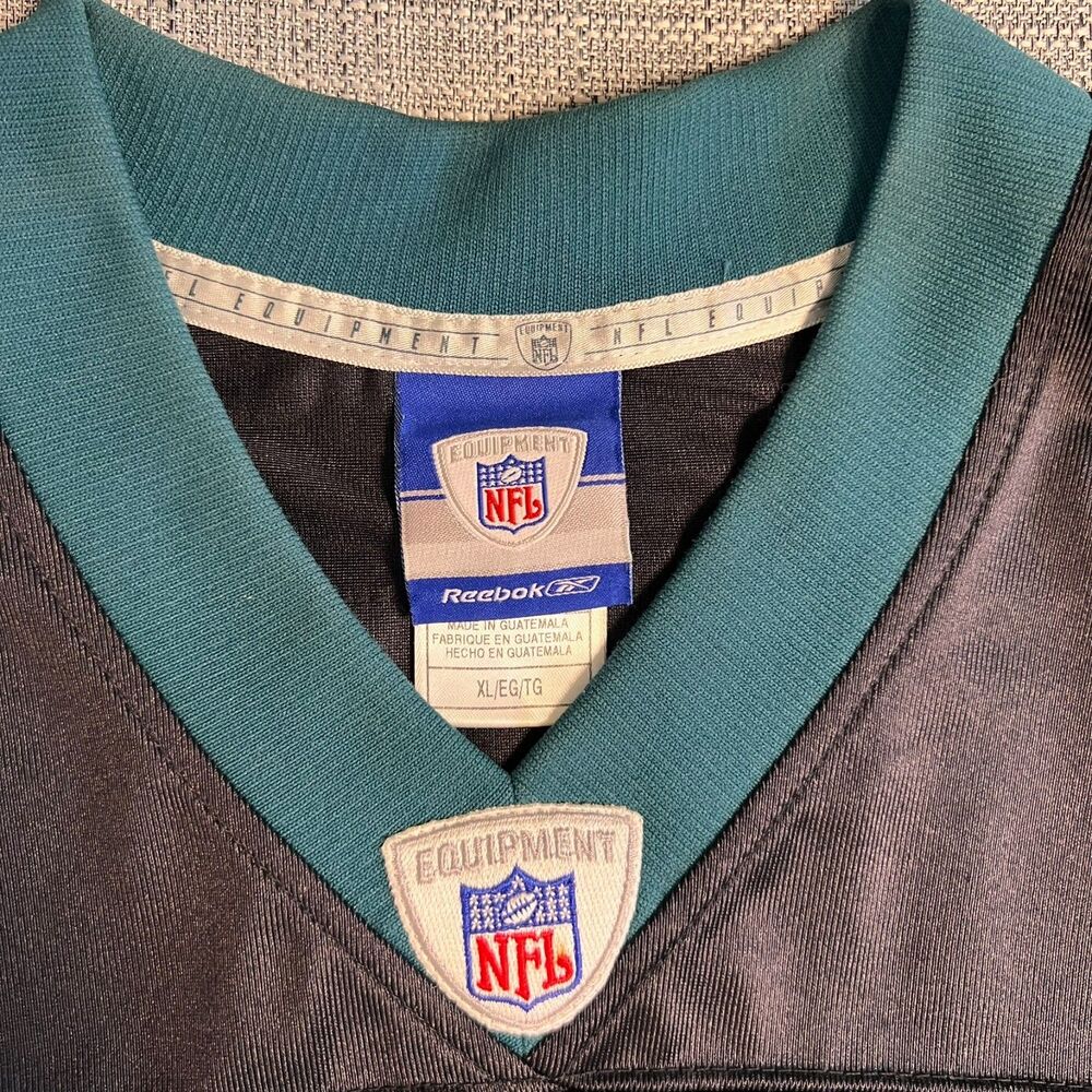 Philadelphia Eagles McNabb #5 Jersey Reebok XL Black Alt Y2K Tailgate Blokecore - Picture 5 of 10